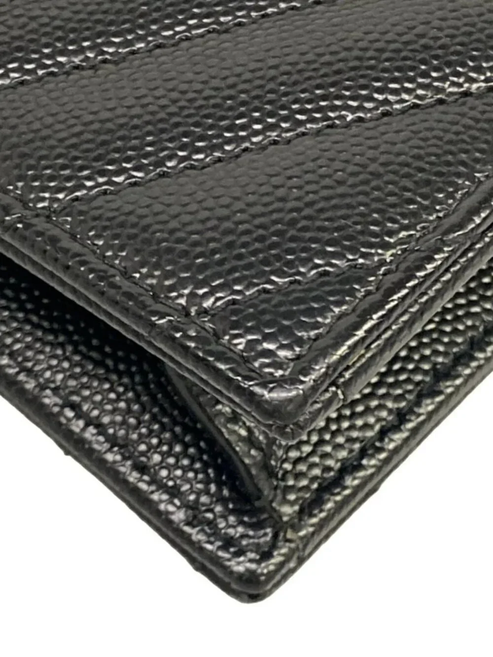 SAINT LAURENT PARIS Monogram Saint Laurent Envelope 393953 Black Leather - Picture 7 of 12